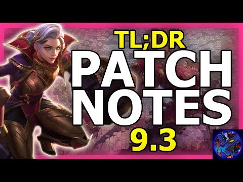 TL;DR Patch Notes 9.3 (League Of Legends) | Blakinola Parody