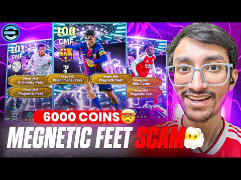 NEW FRAUD SKILL- MAGNETIC FEET 🤡| 106 BELLINGHAM + 105 PEDRI + 104 EZE REVIEW in efootball⚡
