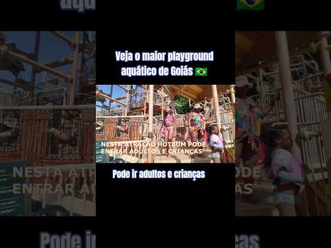 Esse parque aquático em #goiás tem o maior playground essa atração fica no #hotpark em #rioquente