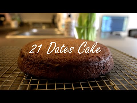 21 Dates Cake | No Sugar Cake | Blender Dates Cake