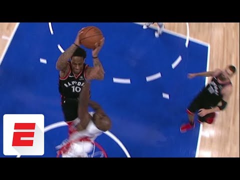 DeMar DeRozan's absurd coast-to-coast dunk/and-1 gives Raptors lead with 4.6 seconds left | ESPN