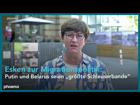 Saskia Esken (SPD-Parteivorsitzende) u.a. zur aktuellen Migrationspolitik