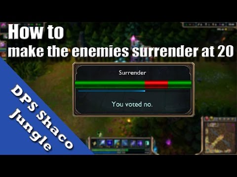 LoL - How to make the enemies surrender at 20 - DPS Shaco Jungle (german)