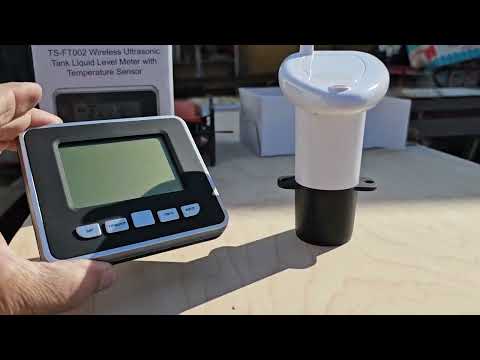 TS-FT002 Wireless Ultrasonic Tank Liquid Meter with Temperature Sensor