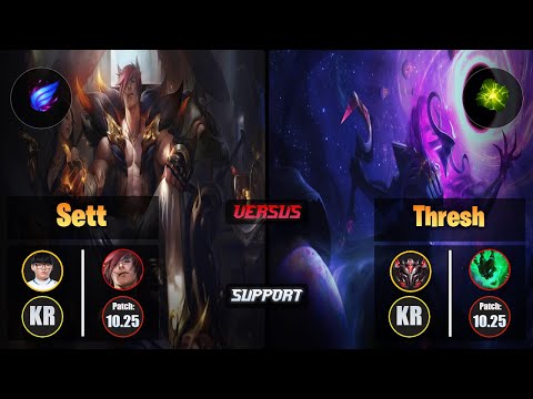 Hoit SETT (Support) [Phase Rush] VS THRESH - Grandmaster KR Patch 10.25