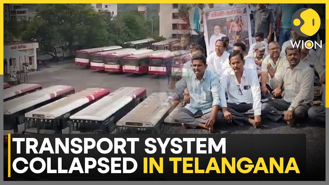 Transport Chaos In Telangana: RTC Strike Halts Buses, Commuters Left Stranded | WION