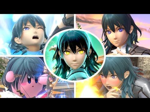 Byleth All Victory Poses, Final Smash, Kirby Hat & Palutena Guidance in Smash Bros Ultimate