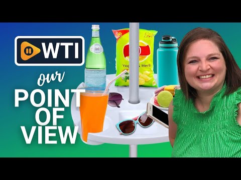 AMMSUN Beach Umbrella With Tray - WTI product video review