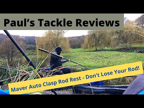 Paul’s Tackle Reviews - Maver Auto Clasp Rod Rest - Don’t Lose Your Rod!