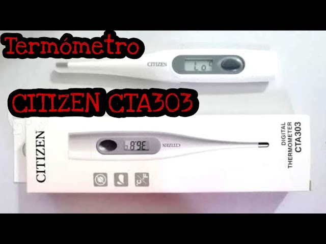 Vídeo relacionado con Termómetro digital CITIZEN CTA303, resistente al agua, carcasa antibacteriana con alarma de fiebre. Lecturas rápidas y precisas para adultos y niños