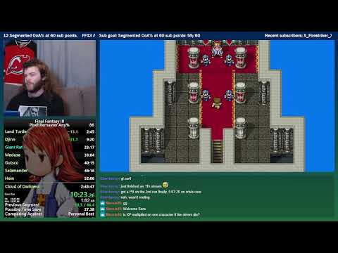 Final Fantasy III Any% Speedrun (PC Pixel Remaster) 2:43:08