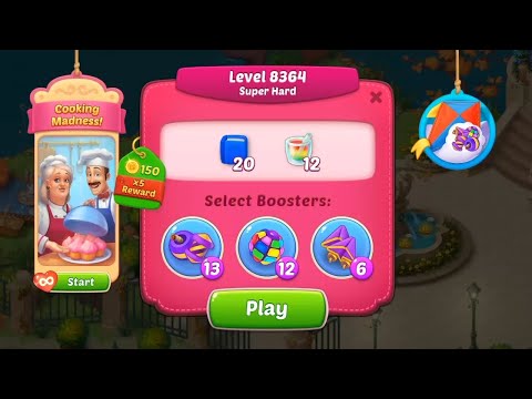 homescapes level 8364 | homescapes super hard level