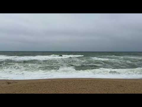 Stormy afternoon, peaceful wave sounds, Outer Cape Cod 