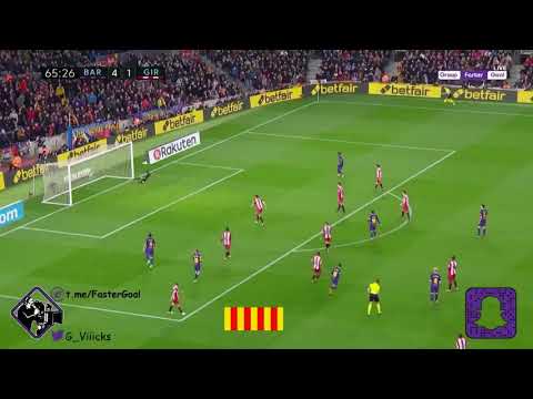 برشلونة 5 × 1 جيرونا | هدف كوتينهو د’66 ⚽