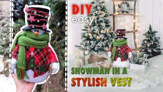 Create Your Own Stylish Snowman: Step-by-Step DIY Tutorial!