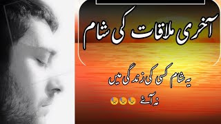 Mulaqat ki Akhri sham|| Sad poetry 😢 2024|| Abdul hakeem