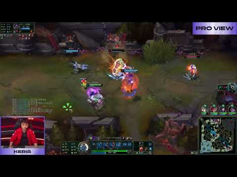 T1 Keria Gragas Pro View | T1 vs KT | 2025 LCK Round 1-2 W2D2