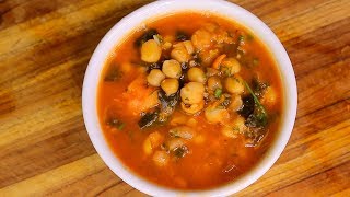 Chickpea Soup - vegan plant based diet garbanzos recipe