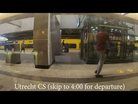 Dutch train ride timelapse: Arnhem CS to Amsterdam Bijlmer ArenA