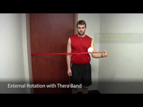External Rotation with Thera Band