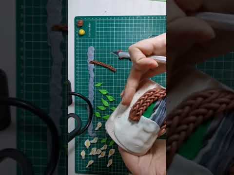 Easy polymer clay mug decor/ flowers 😍🌼