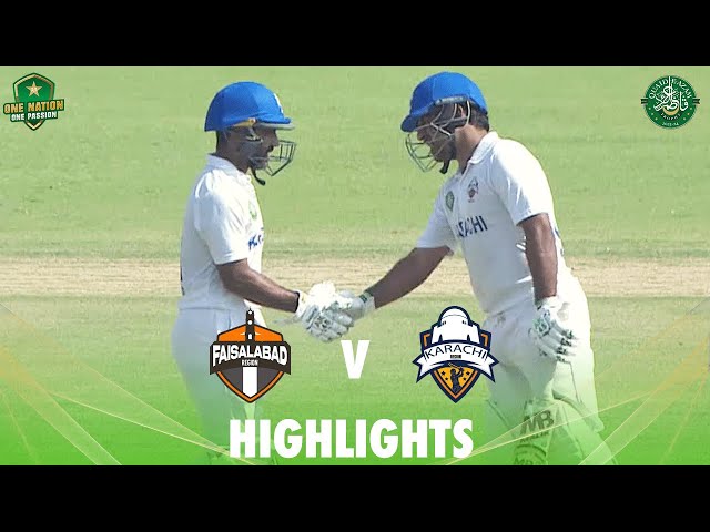 Full Highlights | Faisalabad vs Karachi Whites | Day 4 | Final | #QeAT 2023/24 | PCB | M1U1A