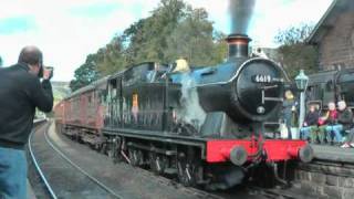 preview picture of video 'GWR 56xx Class 0-6-2t 6619 (Teaks) Departs Grosmont NYMR Autumn Steam Gala'
