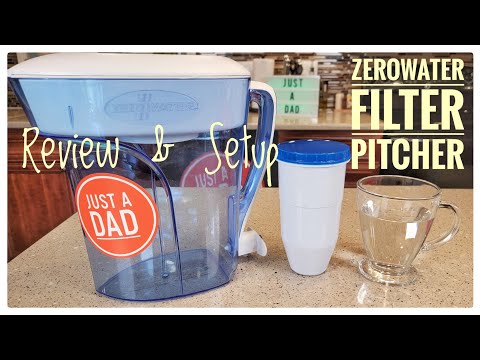 Review ZeroWater ZP-010 Water Filter Pitcher with 5 Stage  Filter.  How To Clean & Setup