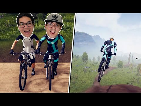 DESCEMOS DE BICICLETA NA MONTANHA GIGANTE DE 999999 METROS!!!