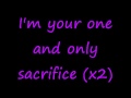 Adam Lambert- Sacrifice lyrics 