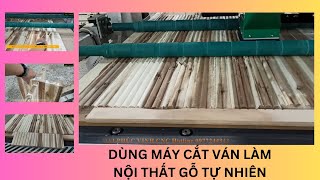 Dùng máy CNC cắt ván công nghiệp để làm nội thất gỗ tự nhiên Holztek Pro-R4
