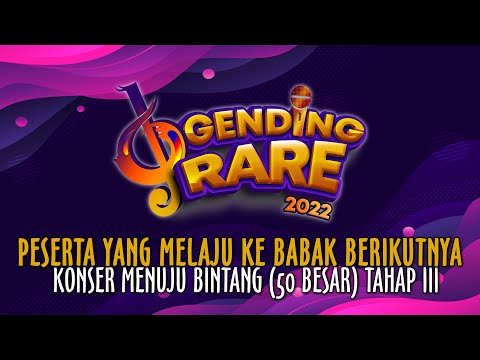 PESERTA YANG BERHASIL LOLOS MENUJU BABAK BERIKUTNYA | GENDING RARE BALITV 2022