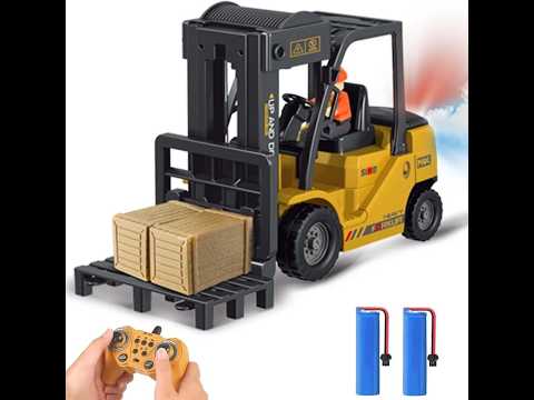 1:24 Professional RC Heavy Duty Forklift - 11-Channel 2.4GHz Engineering Toy with LED, Music & Spray Effect video