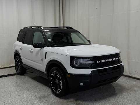 2025 Ford Bronco Sport Outer Banks 4x4 in White for sale at Park Mazda in Sherwood Park, AB