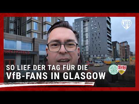 Fan gathering & fan march in Glasgow – VfB fans celebrate a peaceful Europa League day | MeinVfB ⚪️🔴