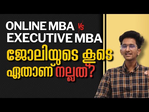 Online MBA or executive MBA in malayalam, which is better? Higher salary? Free placement support