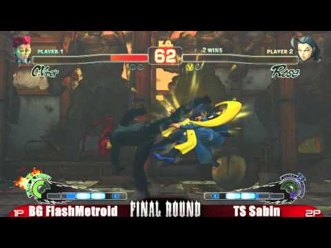 BG FlashMetroid vs TS Sabin FRXIV Super Street Fighter 4 Top 16