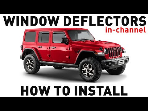 How to install Shatterproof In-Channel Window Deflectors for Jeep Wrangler JL 2018-2024