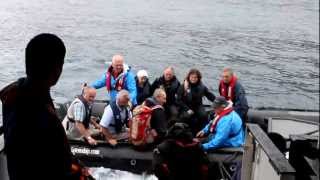 Tristan da Cunha: Returning to the ship in a heavy swell