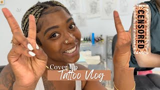 Tattoo Vlog| Cover Up Tattoo| Covering My UGLY Tattoo