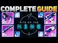 The COMPLETE Rite Of The Nine Guide Ultimatum Spire Of The Watcher Destiny 2