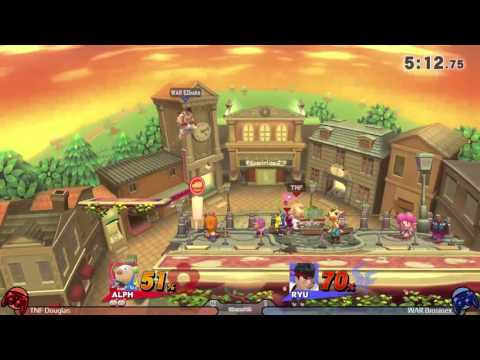 Smash WiiU - WTT6 - Singles - W3 - TNF Douglas (Alph) vs WAR Brosinex (Ryu)