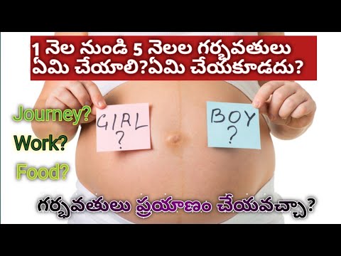 1 నెల నుండి 5 నెలల గర్భవతులు ఏమి చేయాలి? ఏమి చేయకూడదు?1 month to 5month pregnancy precautions