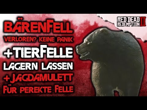3 Important Hunting Tips - Lost Bear Fur? - Storing Furs & More - Red Dead Redemption 2 German