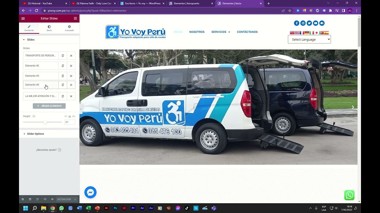 YO VOY PERÚ - Edición de web