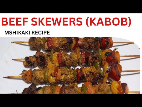 Mouthwatering Kenyan Street Food//Mshikaki// Marinated beef kababs