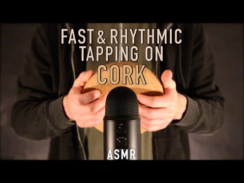 ASMR Fast & Rhythmic Tapping On Cork (No Talking)