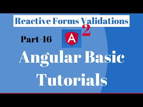 Angular 2 Reactive Forms Validations