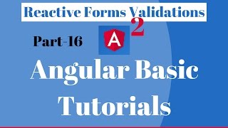 Angular 2: Reactive Forms Validations