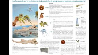 SUEÑO CAUSADO POR EL VUELO DE UNA ABEJA-Salvador Dalí.Infografía